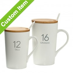 Customizable Logo Promotional Water Cup Gift Set of Couple Cups Minimalist Ceramic Coffee Mug with Lid Mark Cup